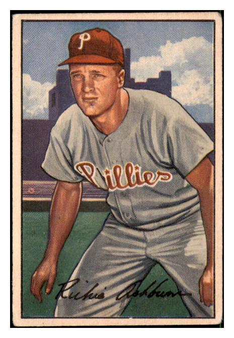 1952 Bowman Baseball #053 Richie Ashburn Phillies VG-EX 492795
