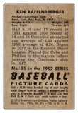 1952 Bowman Baseball #055 Ken Raffensberger Reds VG-EX 492798