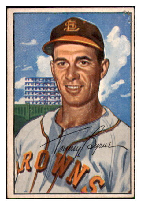 1952 Bowman Baseball #061 Tommy Byrne Browns VG-EX 492806