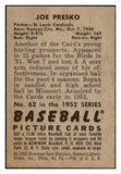 1952 Bowman Baseball #062 Joe Presko Cardinals VG-EX 492808