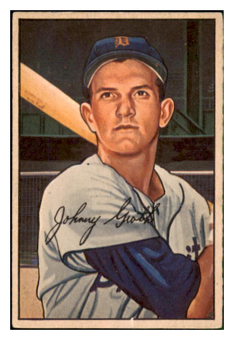 1952 Bowman Baseball #067 Johnny Groth Tigers VG-EX 492817