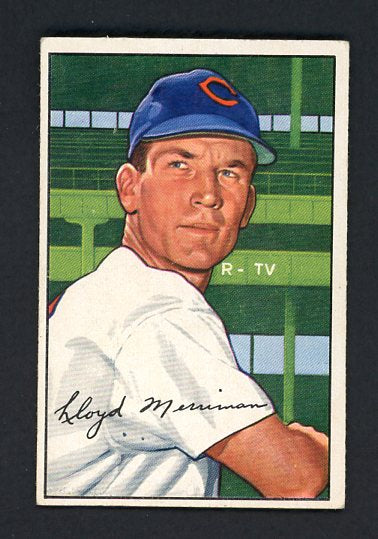 1952 Bowman Baseball #078 Lloyd Merriman Reds VG-EX 492833