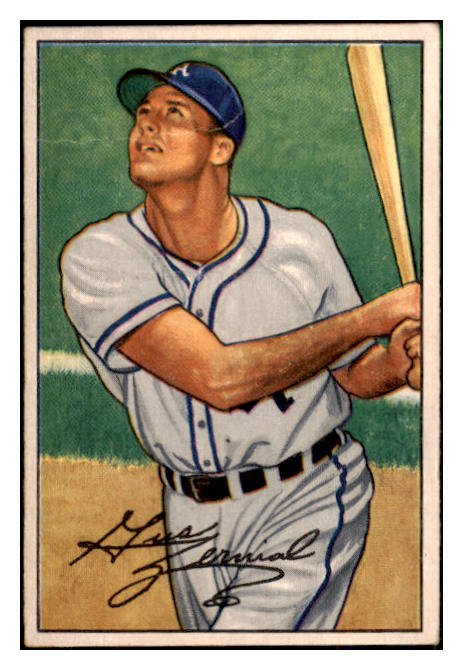1952 Bowman Baseball #082 Gus Zernial A's VG 492837
