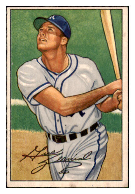 1952 Bowman Baseball #082 Gus Zernial A's VG-EX 492838