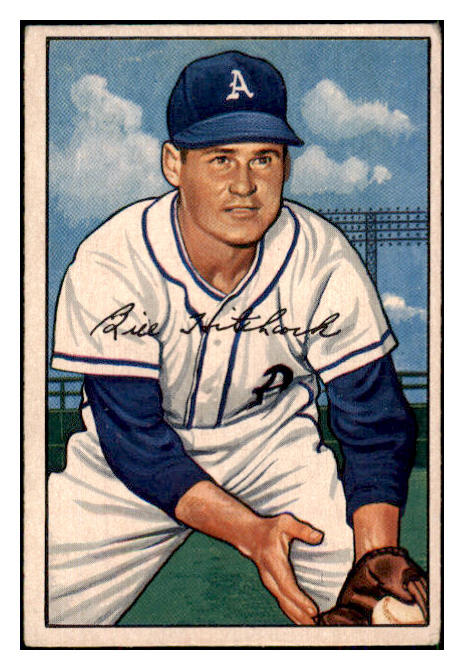 1952 Bowman Baseball #089 Billy Hitchcock A's VG-EX 492846