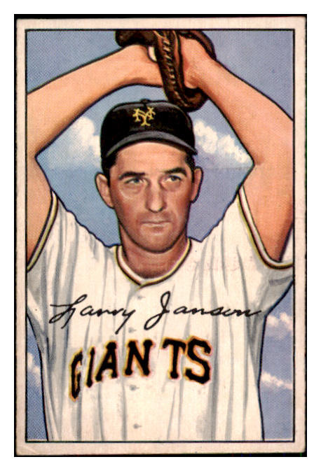 1952 Bowman Baseball #090 Larry Jansen Giants VG-EX 492847