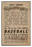 1952 Bowman Baseball #090 Larry Jansen Giants VG-EX 492847
