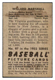 1952 Bowman Baseball #097 Willard Marshall Braves VG-EX 492858