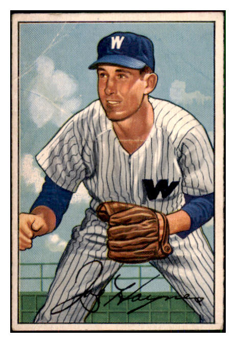 1952 Bowman Baseball #103 Joe Haynes Senators VG 492862