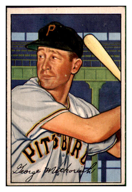 1952 Bowman Baseball #108 George Metkovich Pirates VG-EX 492864