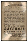 1952 Bowman Baseball #108 George Metkovich Pirates GD-VG 492865