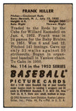 1952 Bowman Baseball #114 Frank Hiller Reds VG-EX 492870