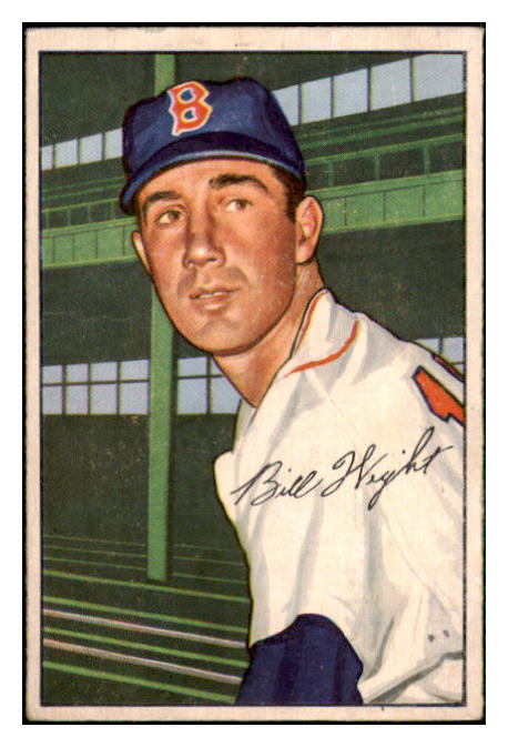 1952 Bowman Baseball #117 Bill Wight Red Sox VG-EX 492872
