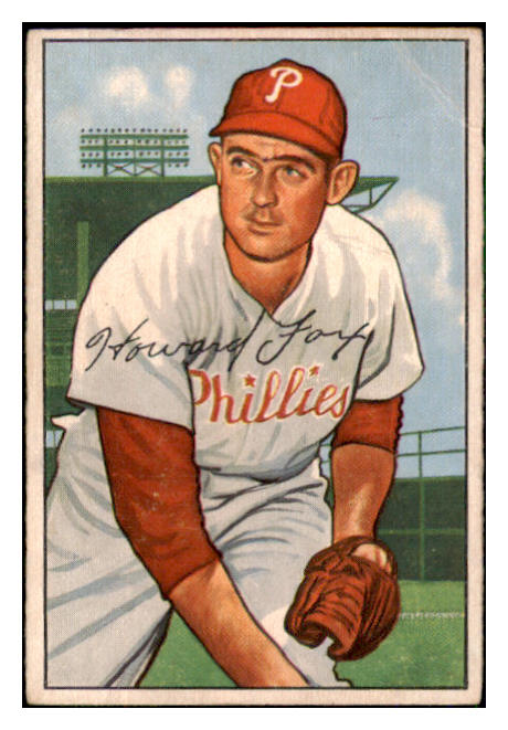 1952 Bowman Baseball #125 Howie Fox Phillies VG 492879