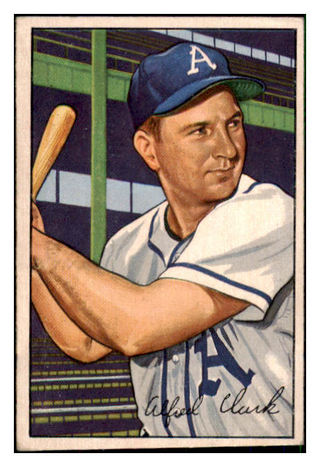 1952 Bowman Baseball #130 Allie Clark A's VG-EX 492883