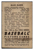 1952 Bowman Baseball #130 Allie Clark A's VG-EX 492883