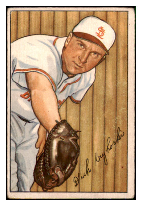 1952 Bowman Baseball #133 Dick Kryhoski Browns VG 492886