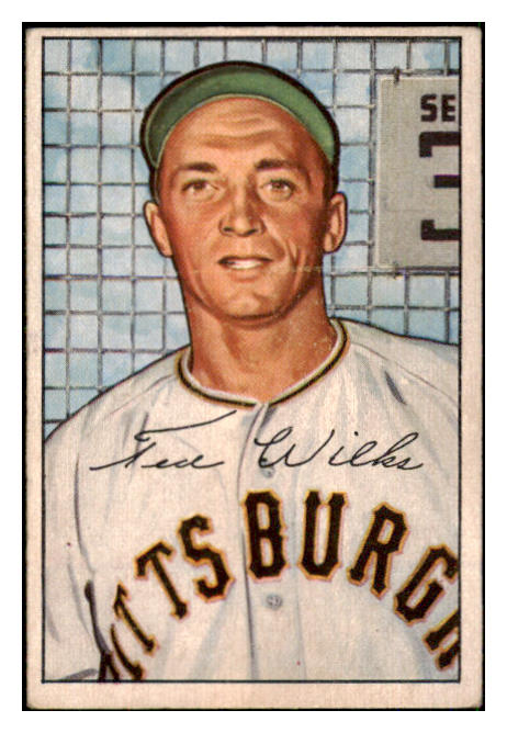 1952 Bowman Baseball #138 Ted Wilks Pirates VG-EX 492889