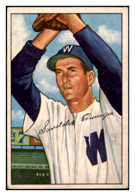 1952 Bowman Baseball #143 Sandy Consuegra Senators VG-EX 492893