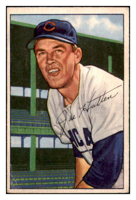 1952 Bowman Baseball #144 Joe Hatten Cubs VG-EX 492895