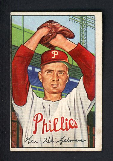 1952 Bowman Baseball #148 Ken Heintzelman Phillies GD-VG 492899