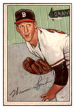 1952 Bowman Baseball #156 Warren Spahn Braves EX-MT 492904