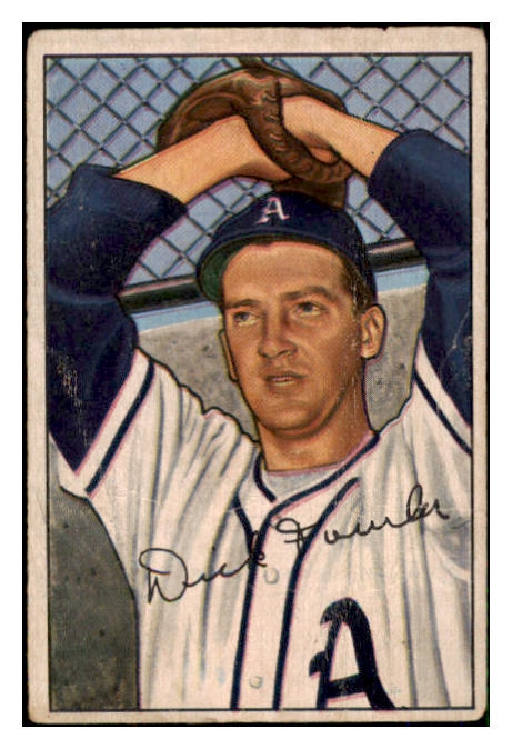 1952 Bowman Baseball #190 Dick Fowler A's GD-VG 492933