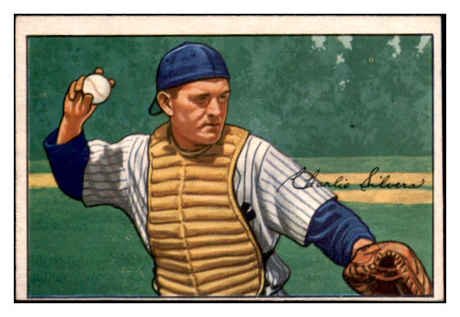 1952 Bowman Baseball #197 Charlie Silvera Yankees VG-EX 492937