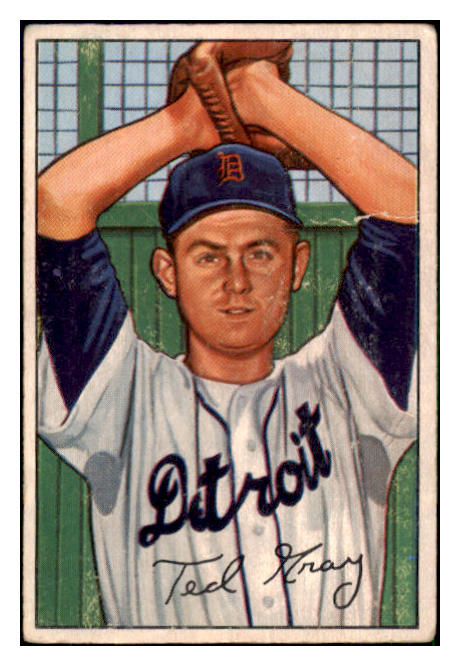 1952 Bowman Baseball #199 Ted Gray Tigers VG 492939