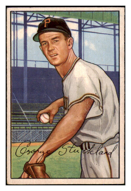 1952 Bowman Baseball #207 George Strickland Pirates VG-EX 492945