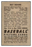 1952 Bowman Baseball #214 Ray Boone Indians VG 492947