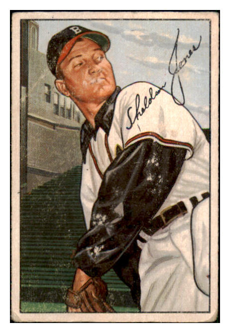 1952 Bowman Baseball #215 Sheldon Jones Braves GD-VG 492948