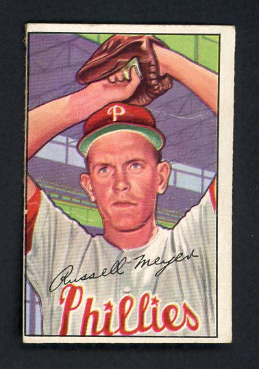 1952 Bowman Baseball #220 Russ Meyer Phillies GD-VG 492954