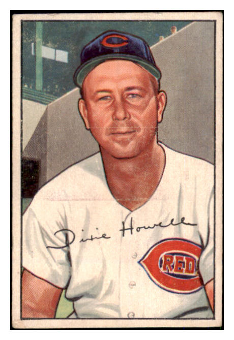 1952 Bowman Baseball #222 Dixie Howell Reds VG-EX 492956