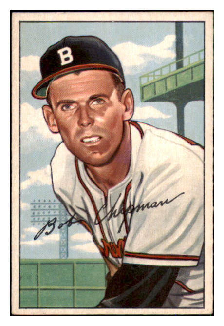 1952 Bowman Baseball #228 Bob Chipman Braves EX 492964