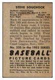 1952 Bowman Baseball #235 Steve Souchock Tigers VG-EX 492971