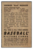 1952 Bowman Baseball #243 Red Munger Pirates VG-EX 492982