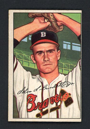 1952 Bowman Baseball #244 Lew Burdette Braves VG 492983