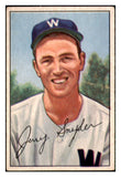 1952 Bowman Baseball #246 Jerry Snyder Senators VG-EX 492986