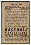 1952 Bowman Baseball #250 Ike Delock Red Sox VG-EX 492990