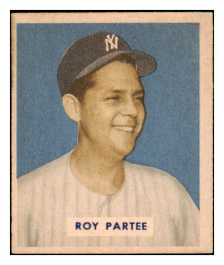 1949 Bowman Baseball #149 Roy Partee Yankees EX 493000