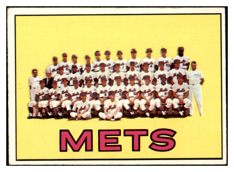 1967 Topps Baseball #042 New York Mets Team EX-MT 493038
