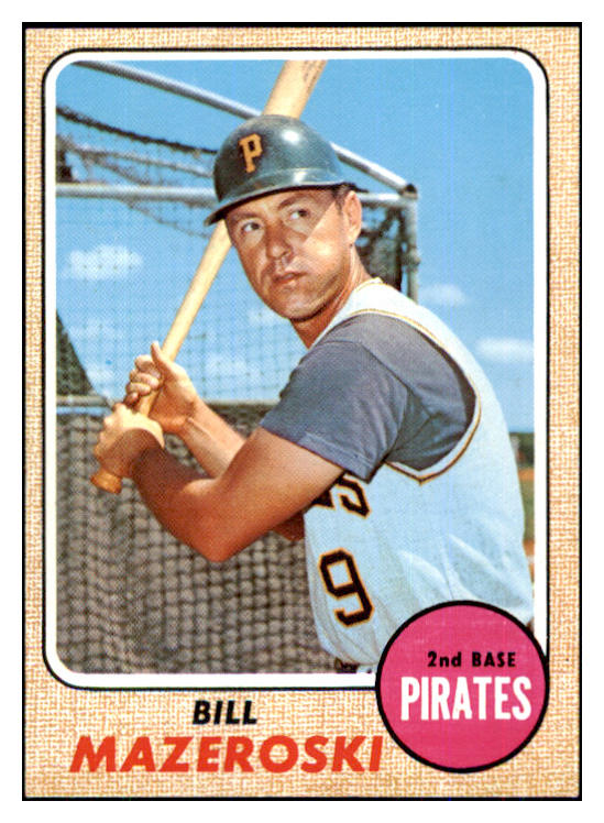 1968 Topps Baseball #390 Bill Mazeroski Pirates NR-MT 493049