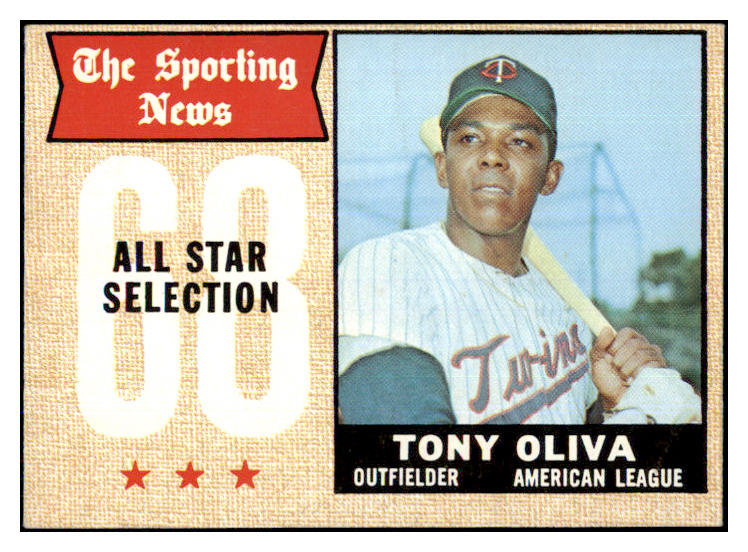 1968 Topps Baseball #371 Tony Oliva A.S. Twins EX-MT 493052