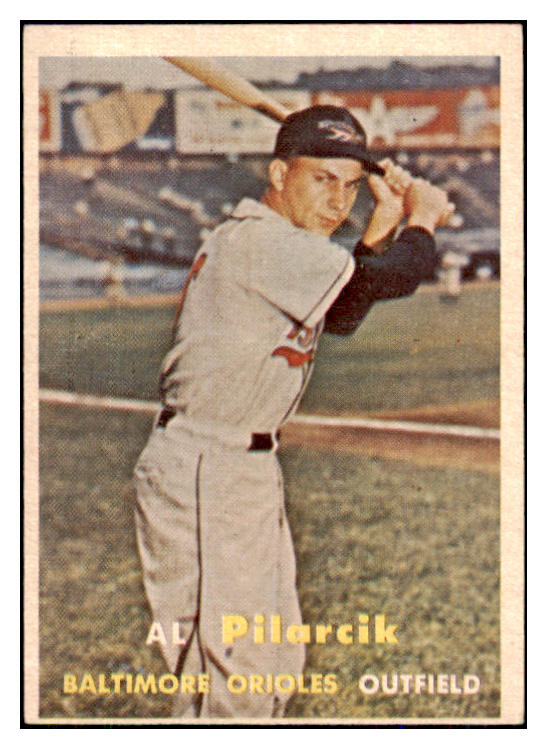 1957 Topps Baseball #311 Al Pilarcik Orioles EX-MT 493065
