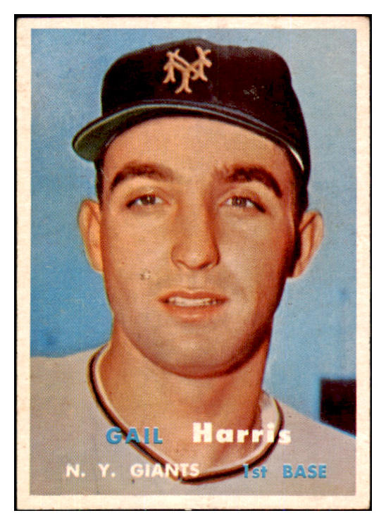 1957 Topps Baseball #281 Gail Harris Giants EX-MT 493066