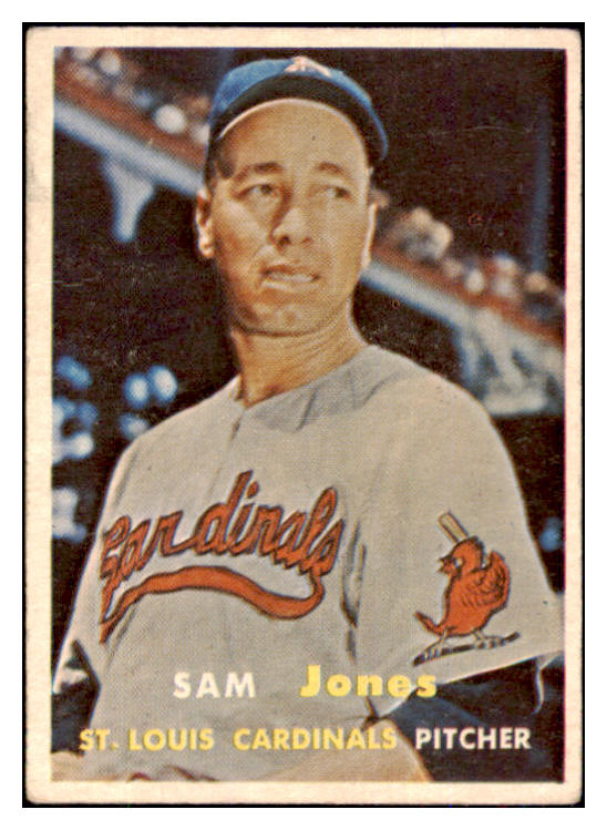1957 Topps Baseball #287 Sam Jones Cardinals VG-EX 493069
