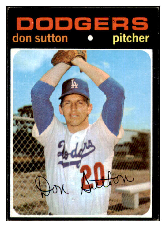 1971 Topps Baseball #361 Don Sutton Dodgers EX 493108