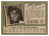1971 Topps Baseball #210 Rod Carew Twins GD-VG 493135