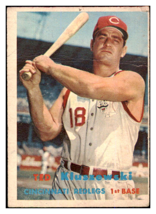 1957 Topps Baseball #165 Ted Kluszewski Reds PR-FR 493138